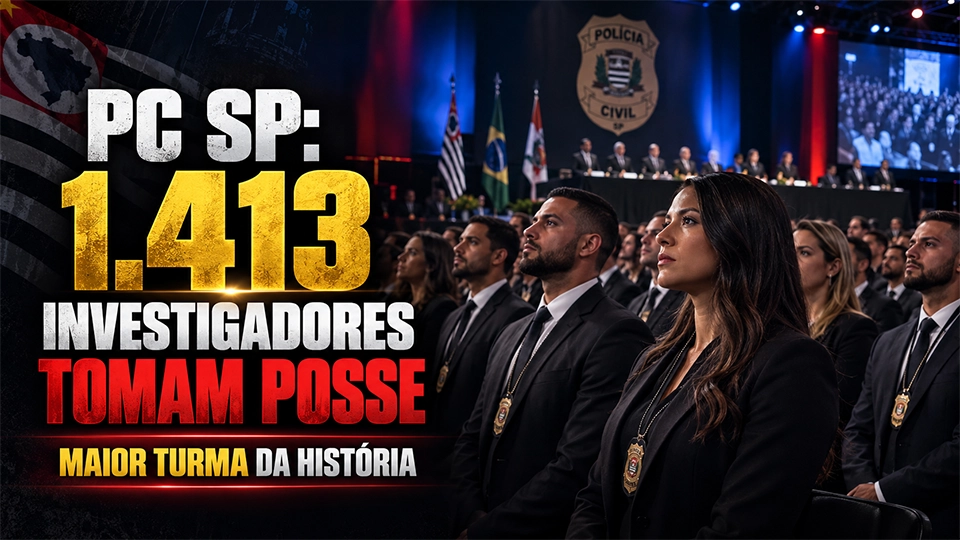 PC SP: 1.413 investigadores tomam posse na maior turma da história da Polícia Civil