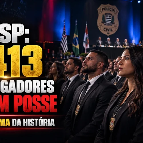 PC SP: 1.413 investigadores tomam posse na maior turma da história da Polícia Civil